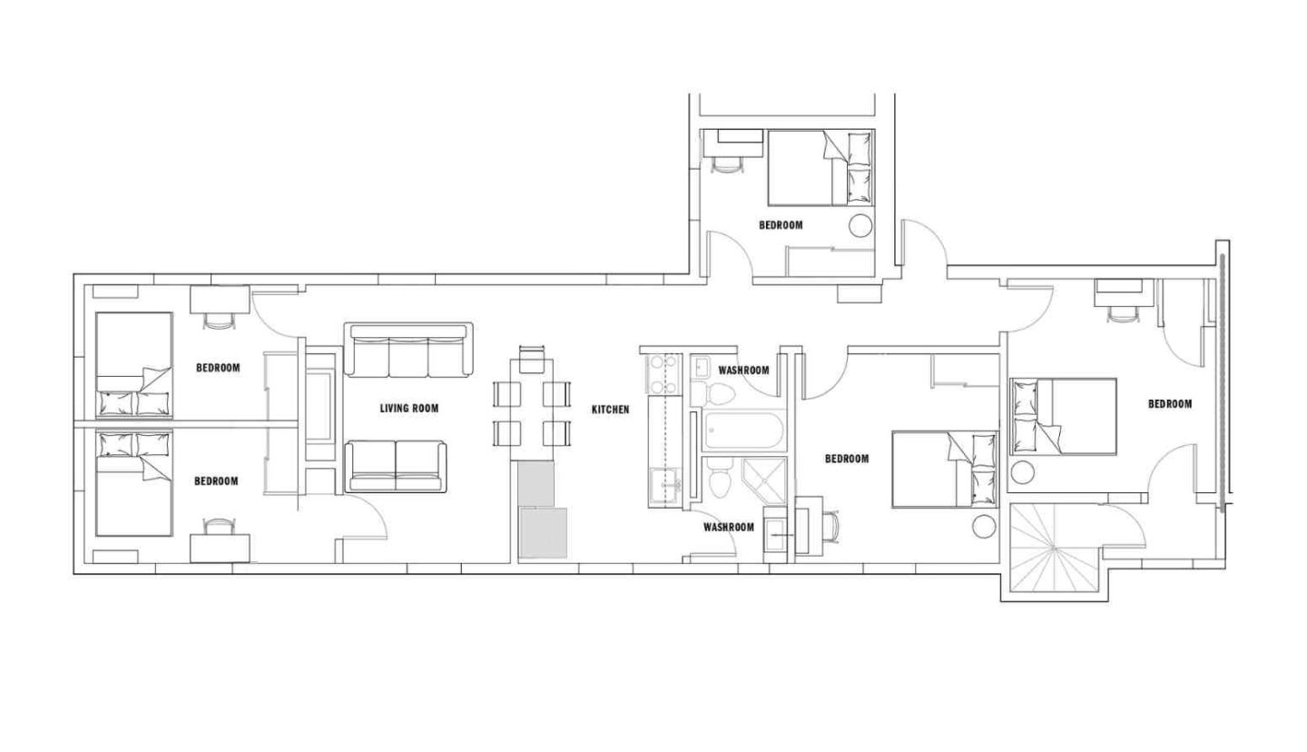 commodore 5 bed floorplan fitted