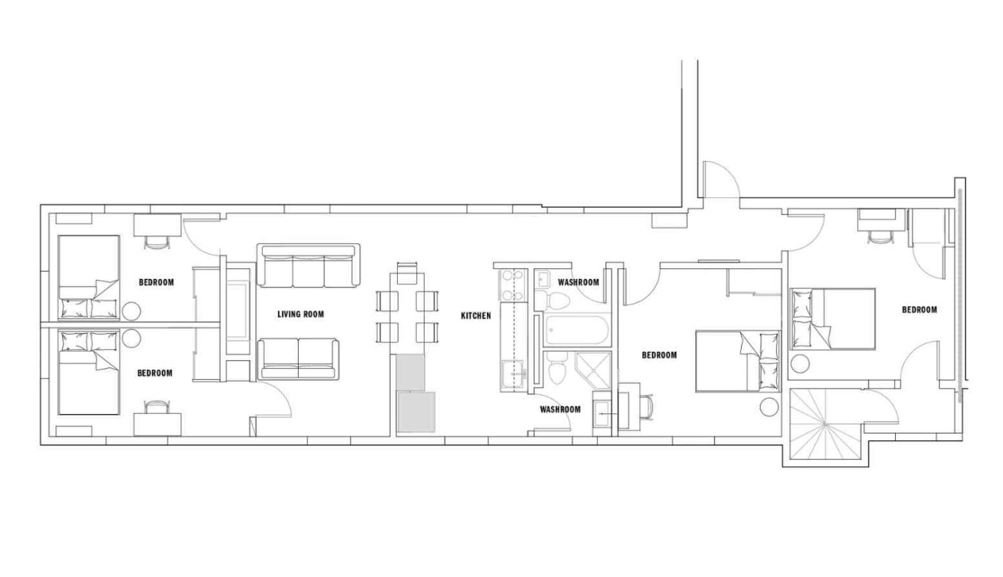 commodore 4 bed floorplan fitted