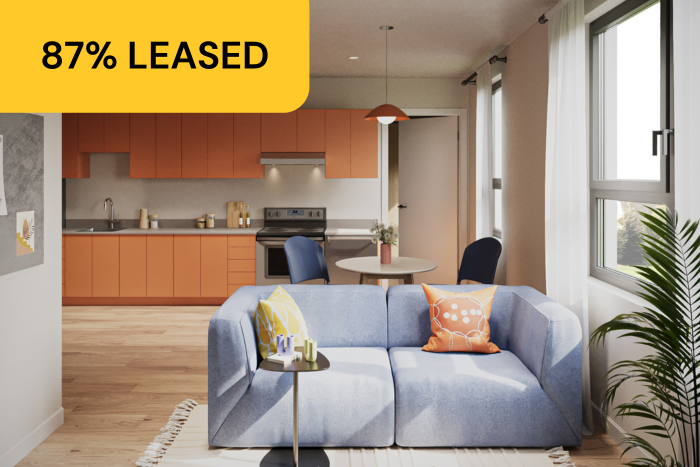 3 BED 87% Leased